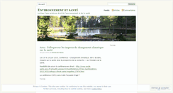 Desktop Screenshot of environnement-et-sante.net