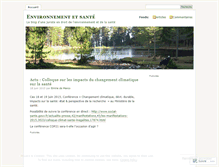 Tablet Screenshot of environnement-et-sante.net